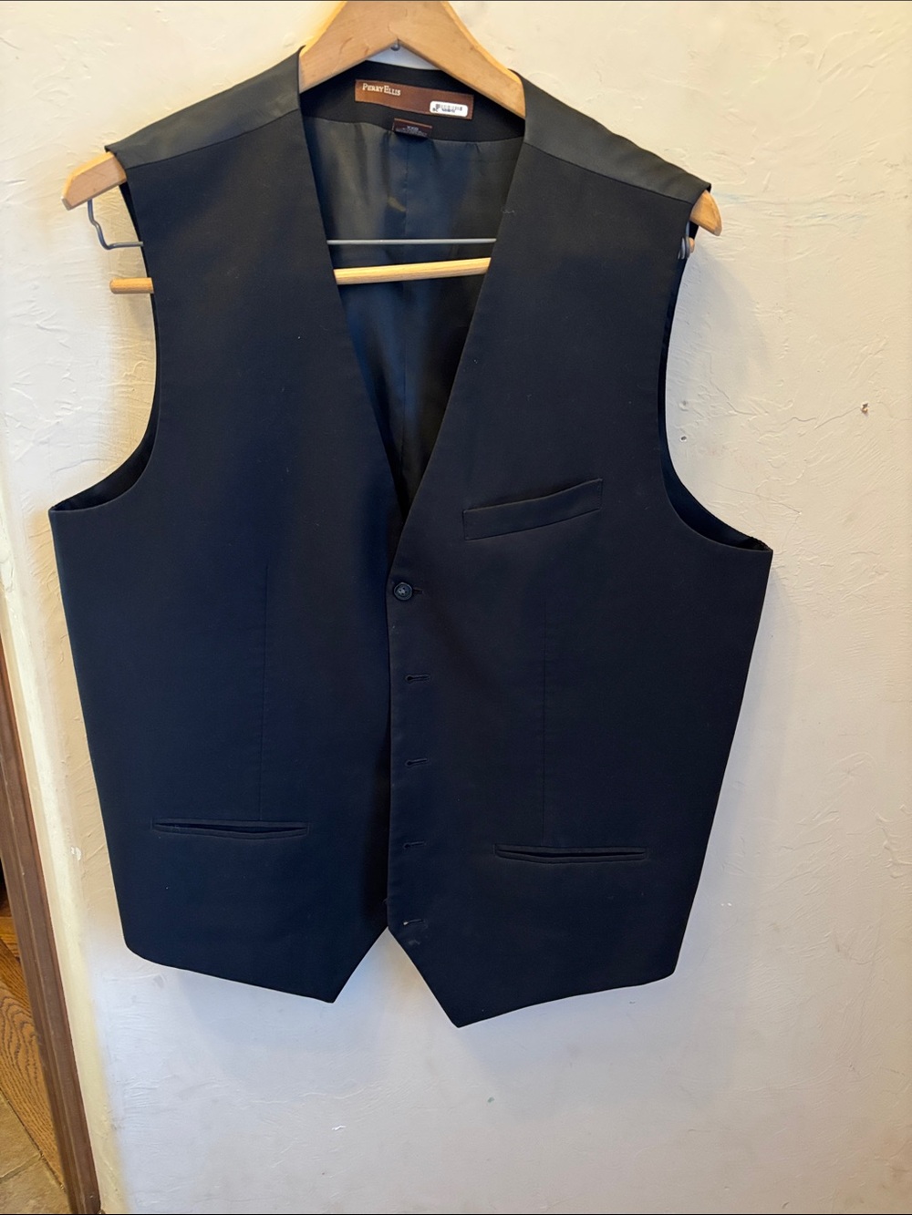 Perry Ellis Black Vest! XXL